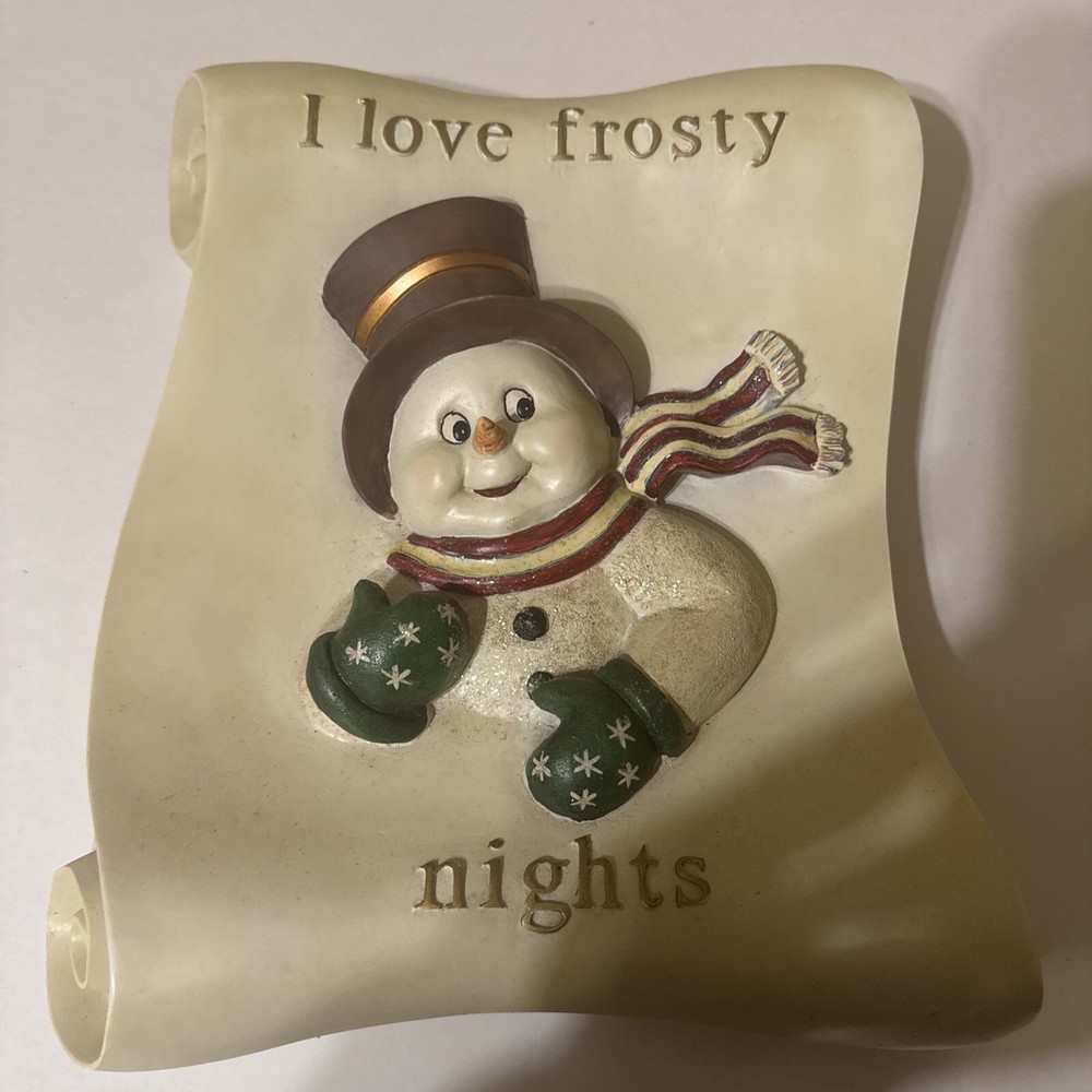 Holiday By Kirkland Snowman Plaque