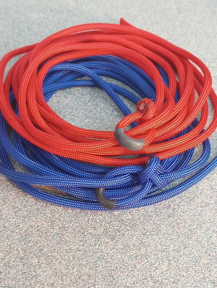 FIERY RED Micro Brahma Bull ROPING DUMMY - Pro Paracord Training Set