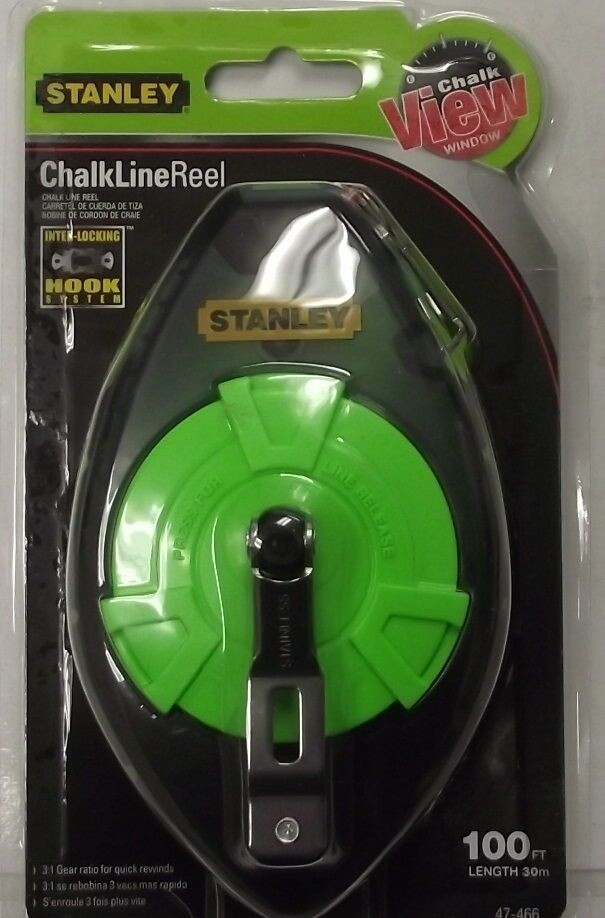 Stanley 47-466 100-ft Plastic Chalk Reel