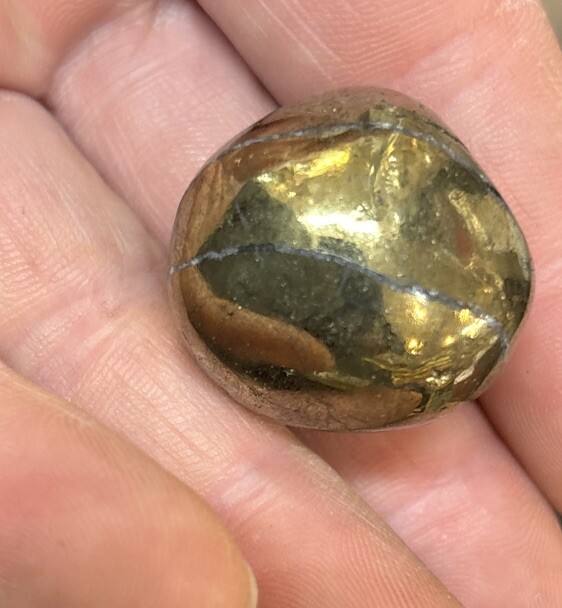 1 Piece Tumbled Chalcopyrite Average Size 30 Grams