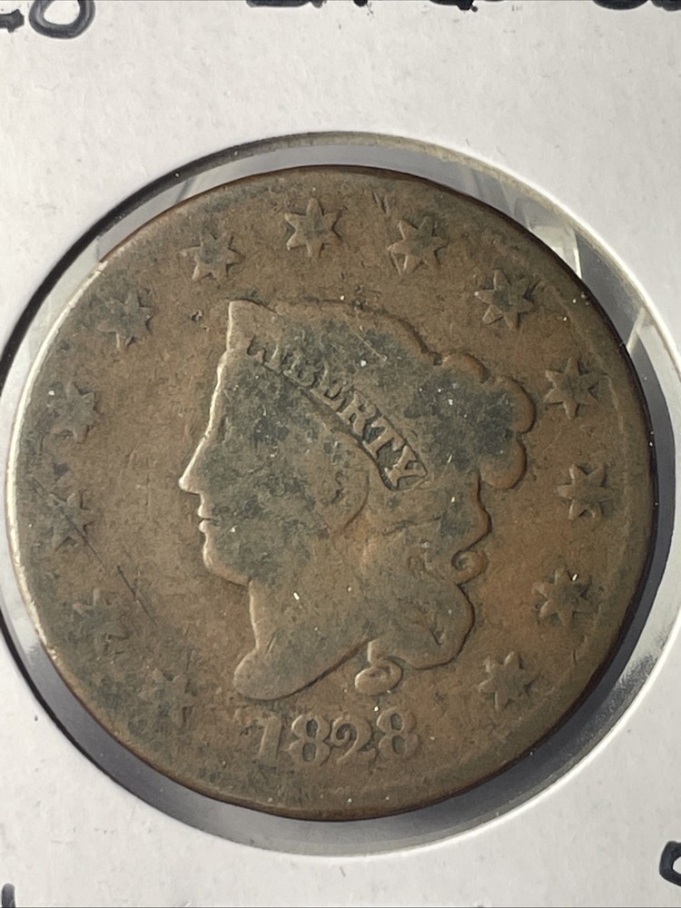 KeyBetter Date 1828 LARGE CENT In Good++ Condition XX534