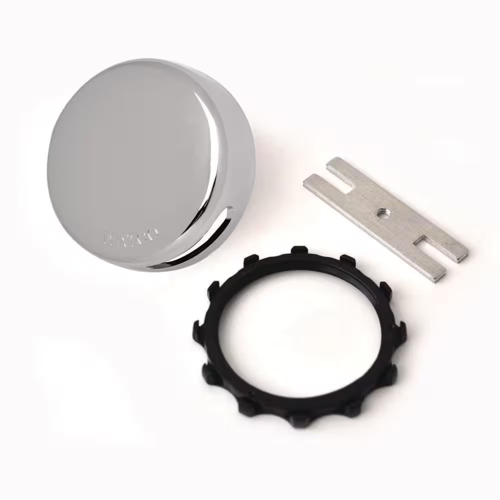 Innovator Snap-On Bathtub Overflow Plate Kit in Chrome Plated