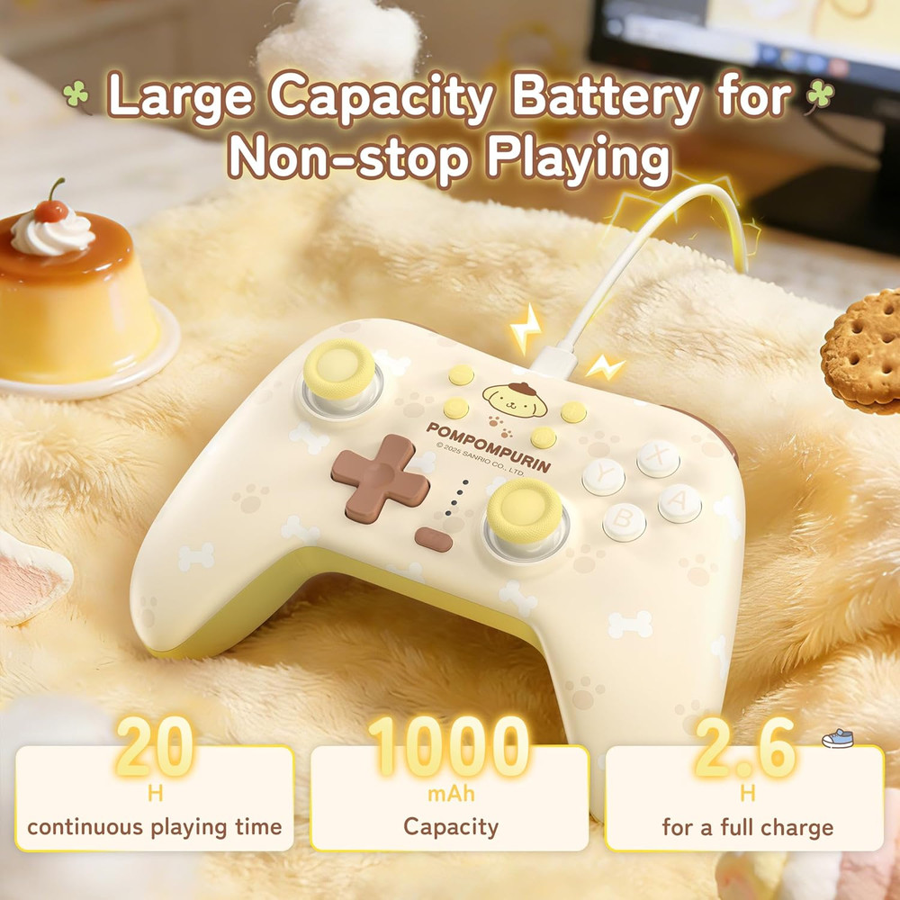 Yellow Switch 2 Controller,Yellow Dog Hall Effect Controllers Wireless for Switc