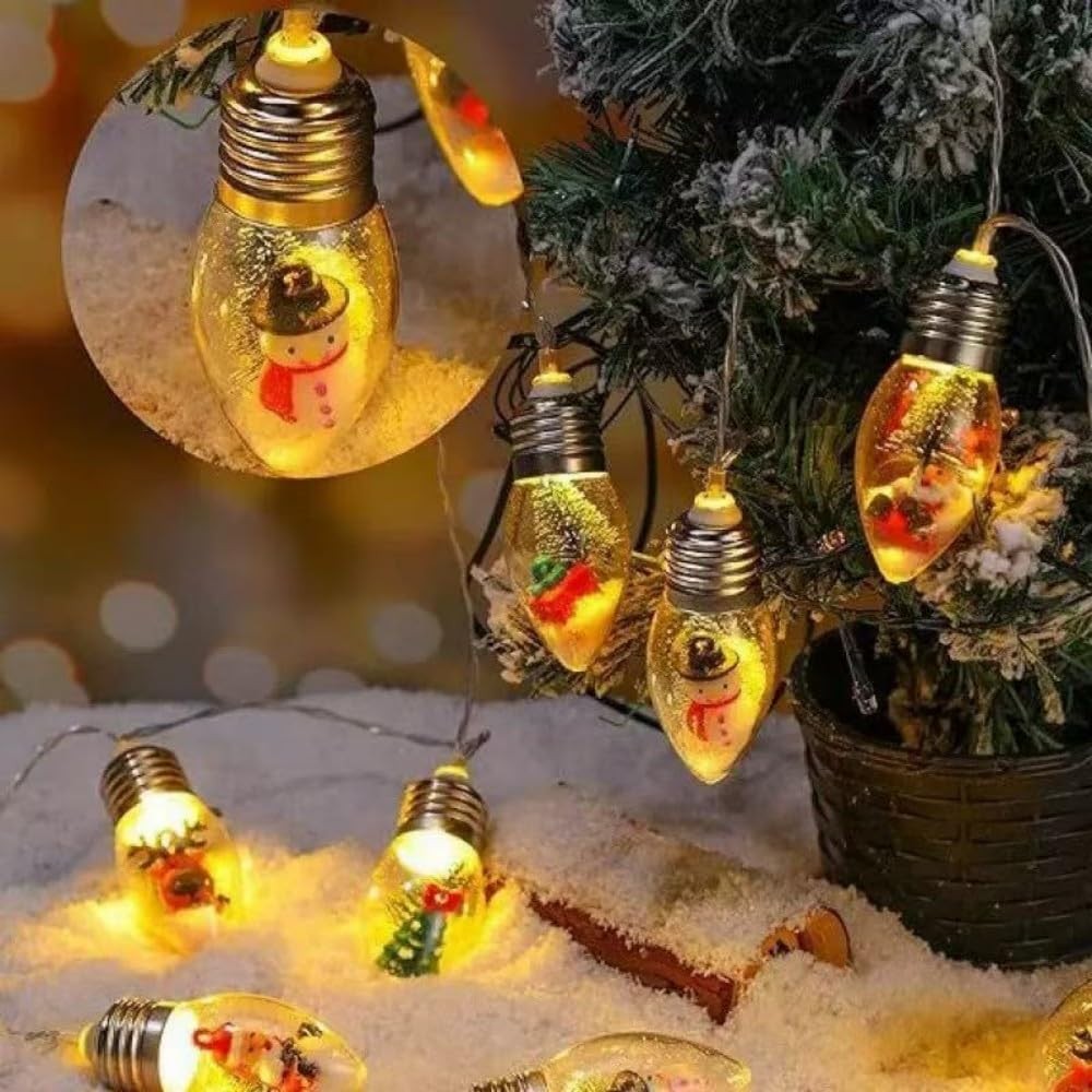 LinhaiGlow Christmas Vintage Decor String Light, 59.06 inches, multicolored