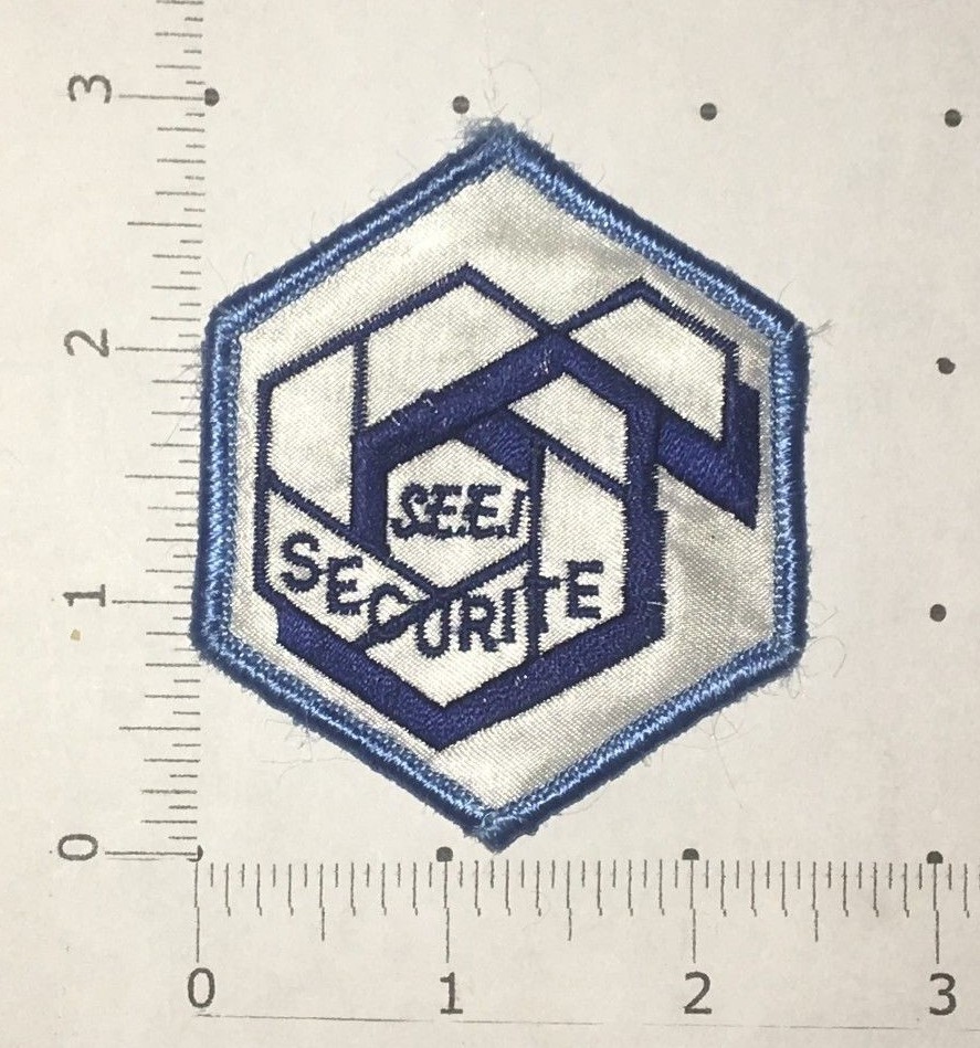 SEEI Securite Patch - hook and loop back
