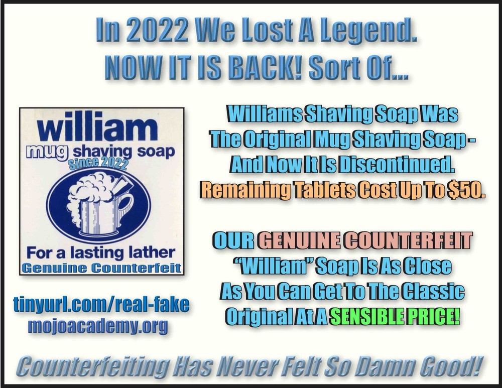 Genuine COUNTERFEIT "William" Shaving Soap! 2 Boxes! Make An Offer!!!