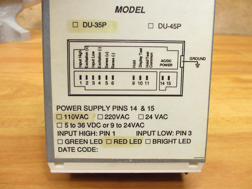 Texmate DU-35P *USED POWERS UP* Digital Panel Meter 110VAC