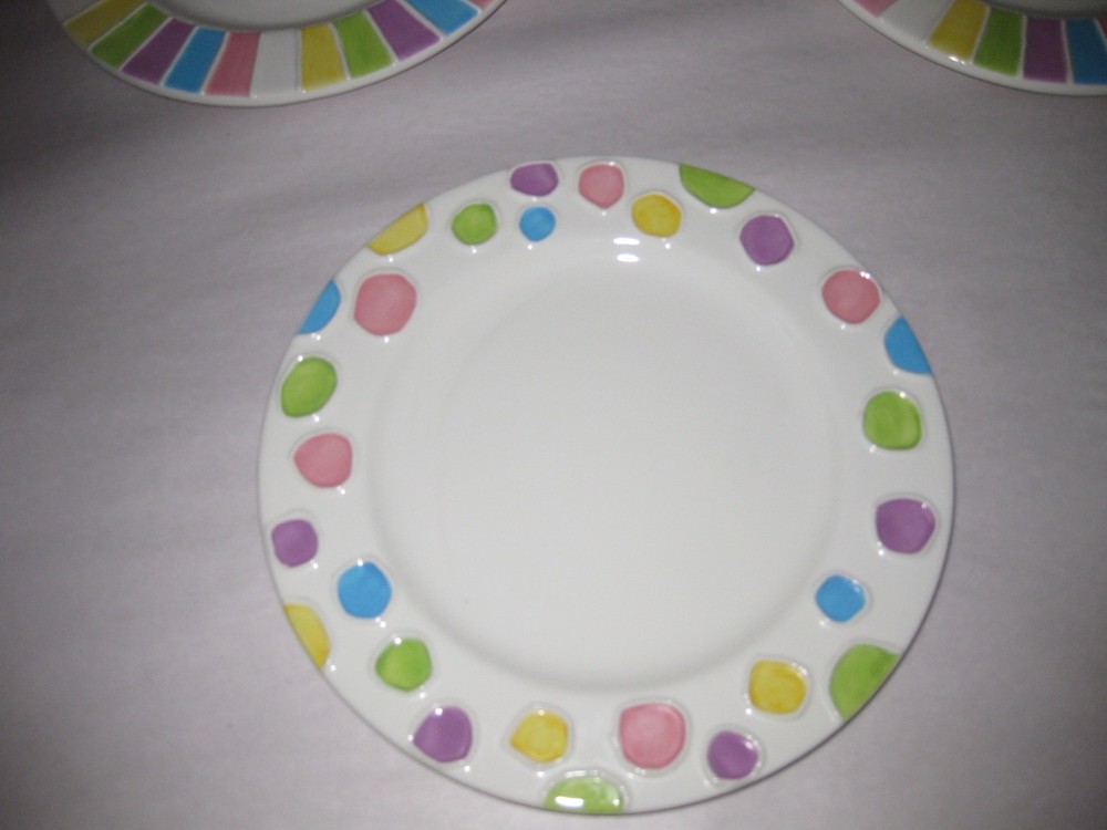 8 pcs Nicole Engblom ceramic serving dish Plates Cups Saucers (PLEASE READ)