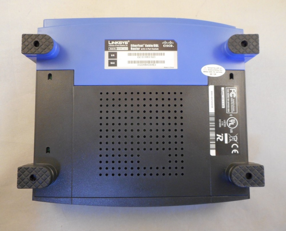 Linksys BEFSR41 EtherFast Cable/DSL Router with 4-Port Switch
