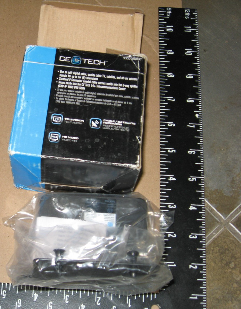 CE TECH 6-Way 2.4 GHz Video Splitter. NEW!
