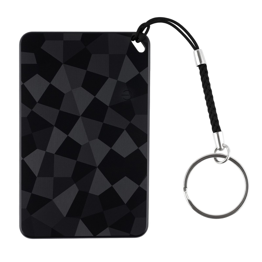 Black Wireless Charging Smart Card Tracker ABS Wallet Tracker Tracking Device