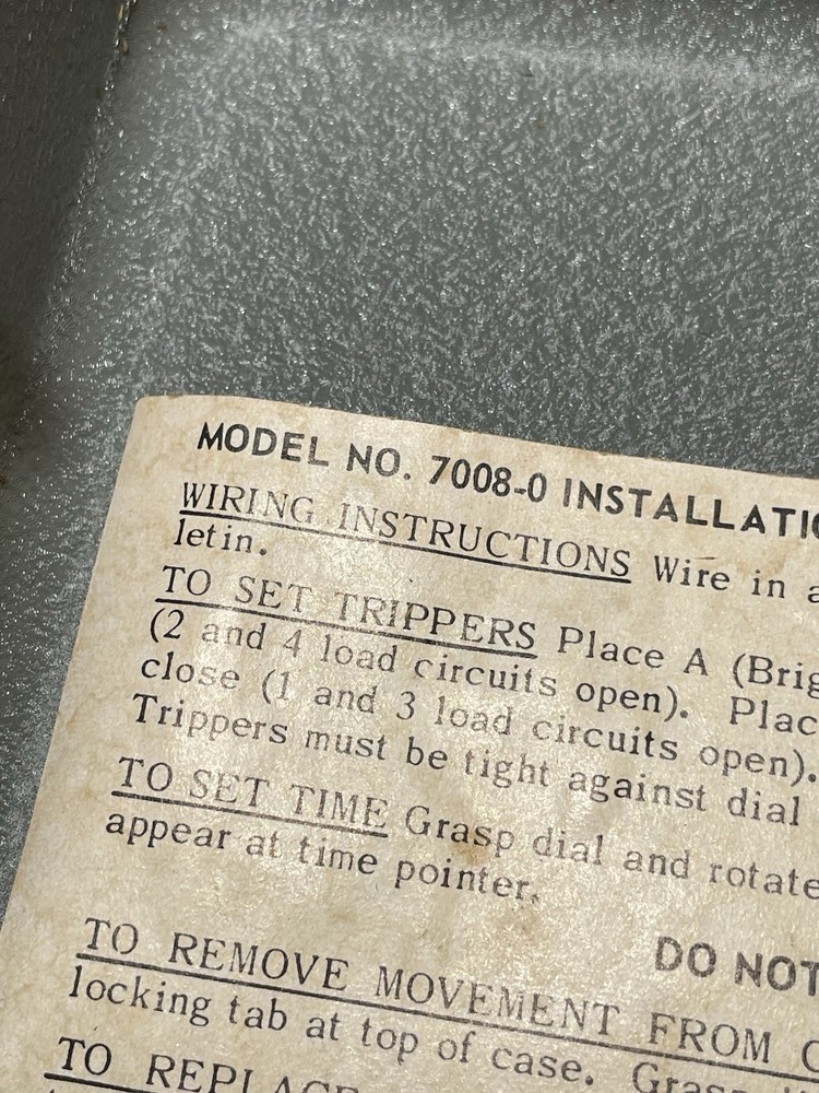 Paragon timer electro mechanical Seven Day Timer Model 7008-00 w/ Box