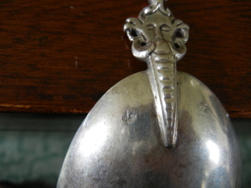 Antique Continental Silver Ornamemtal Spoon, Late 19th C.