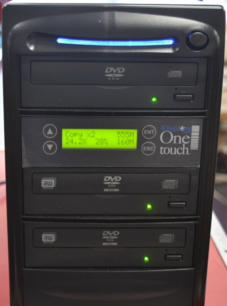 Kingdom One Touch 2 Copy DVD/CD Duplicator | High-Speed