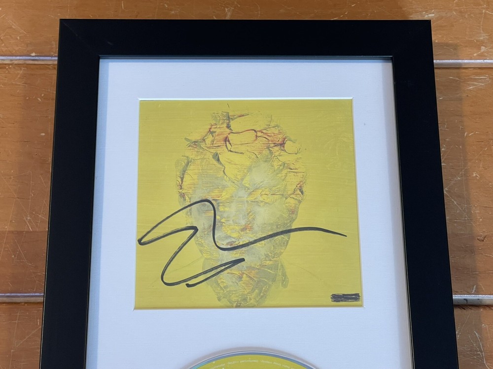 SIGNED & FRAMED Ed Sheeran Subtract CD Display W/ Autograph Insert