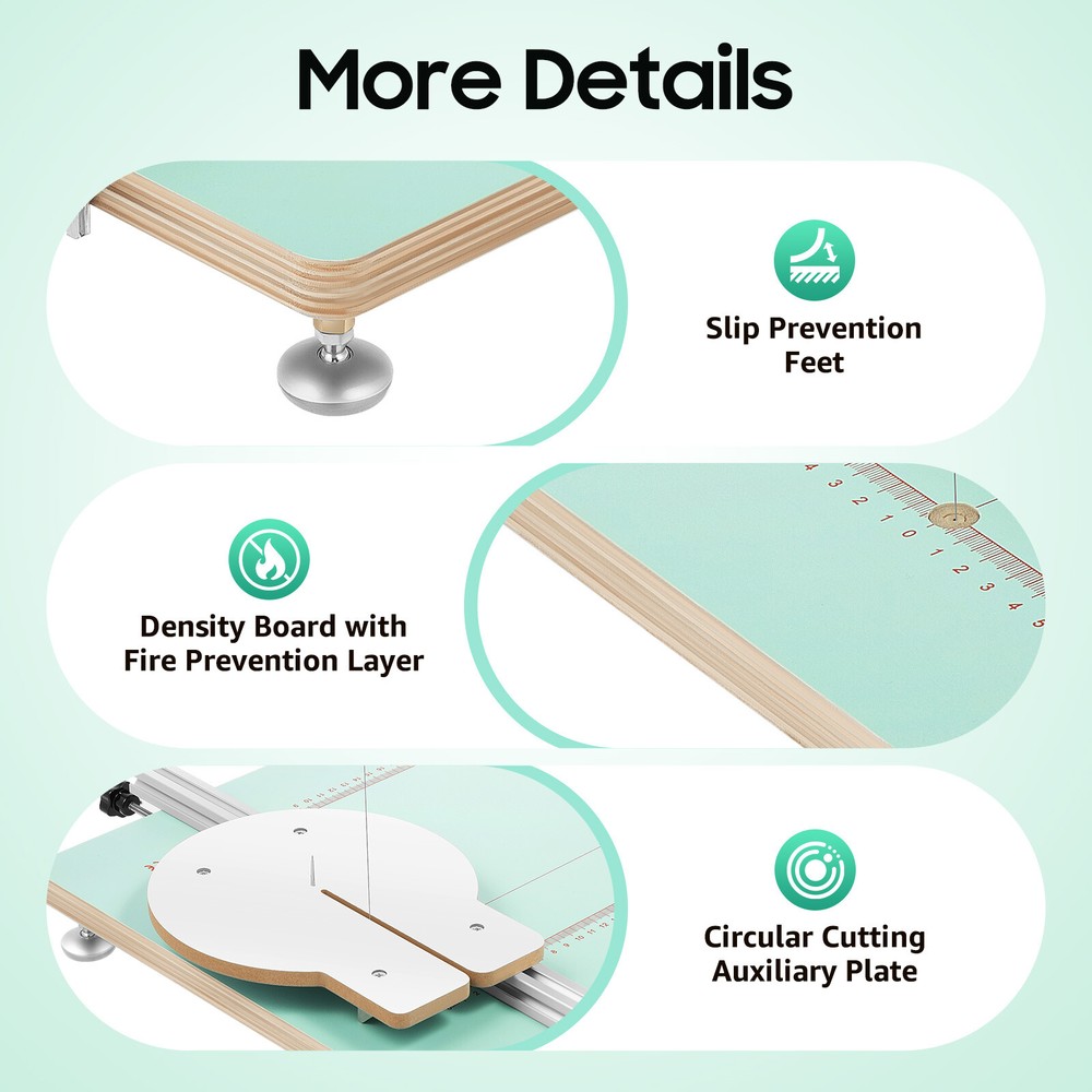 72W Hot Wire Foam Cutter Working Table Tool Sponge Styrofoam Cutting Machine US