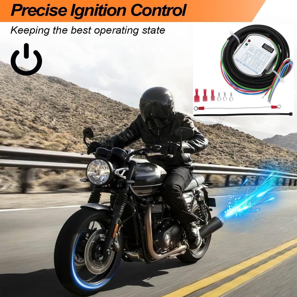 For Harley Dyna Programmable Single Fire 53-644 Electronic Ignition Module