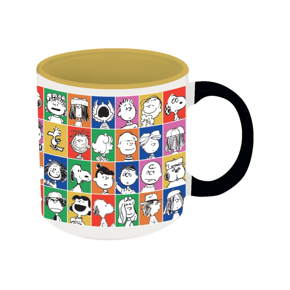 ICUP Peanuts 75th Faces 18oz Ceramic Mug - Officially Licensed Peanuts Mercha...
