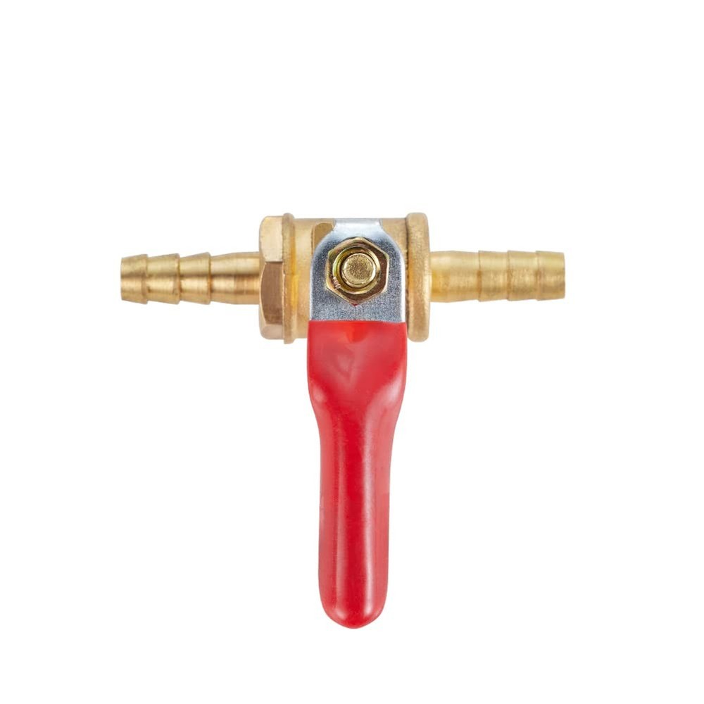 Brass Ball Valve Shut Off Switch Tubing Fitting Straight Coupling Adapter 2pc...