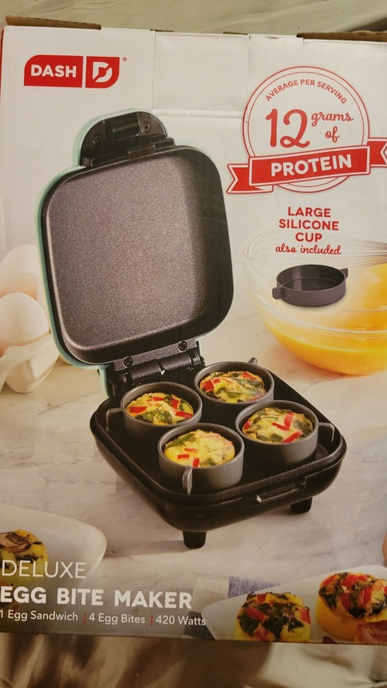 DASH Deluxe Egg Bite Maker Mint Green New