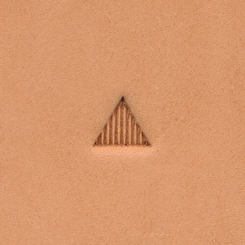 Beveler Triangle Large Lined Coarse B962 Leather Stamp