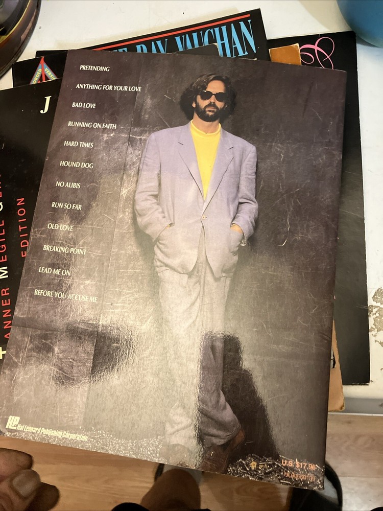 vintage eric clapton journeyman Paper Back Book Authentic Transcriptions Notes