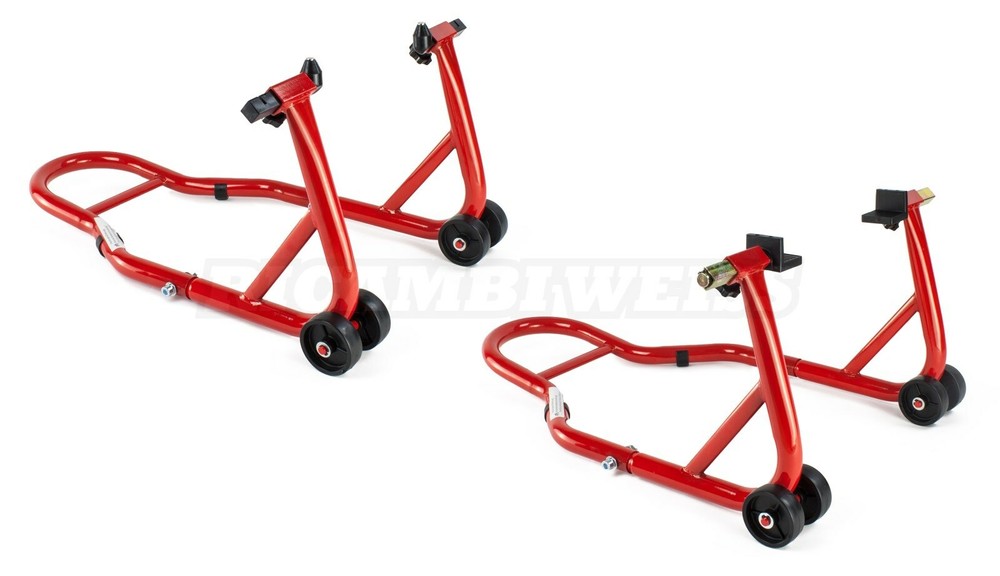 RWSTTK MOTORCYCLE STAND Set for Front & Rear (2 Mounting Stands) Motorcycle Jack