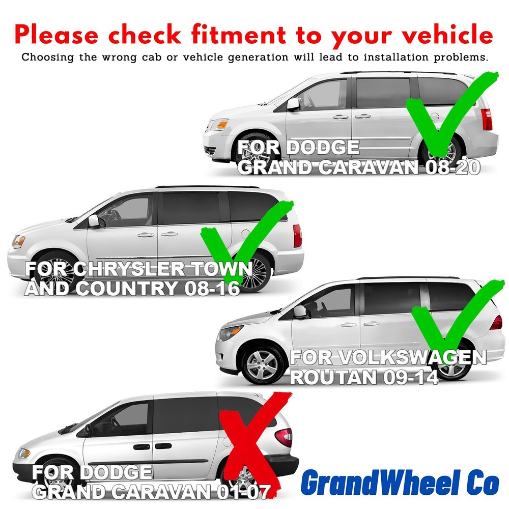Rain Guards Vent Visors Shade for 2008-2020 Dodge Grand Caravan