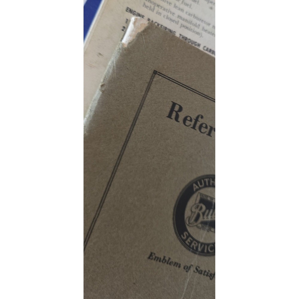 1918 Buick Motor Company Reference Book Four Cylinder Series E4
