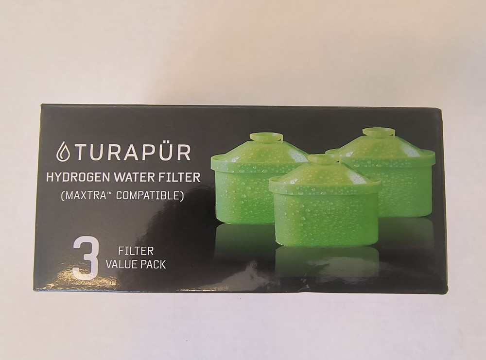 Turapur Hydrogen Water Pitcher Filters Maxtra Compatible 3 Filter Value Pack New