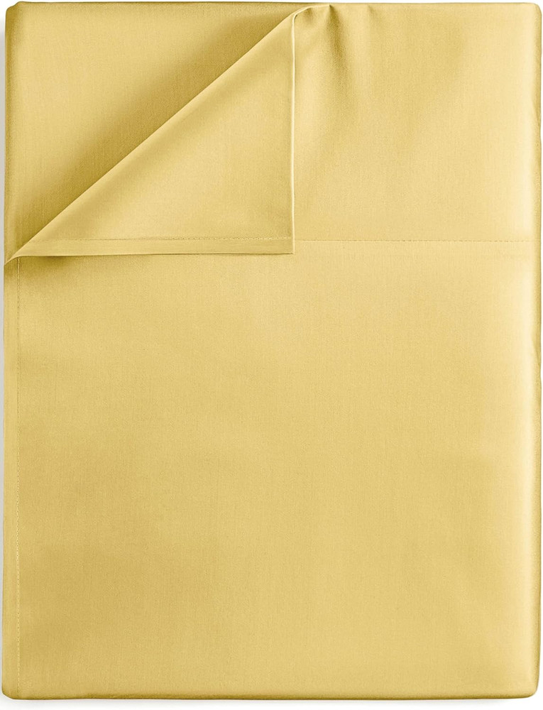 Full Size Flat Sheet - Hotel Quality Top Flat Bed Sheet Only - Ultra-Soft, Comfy