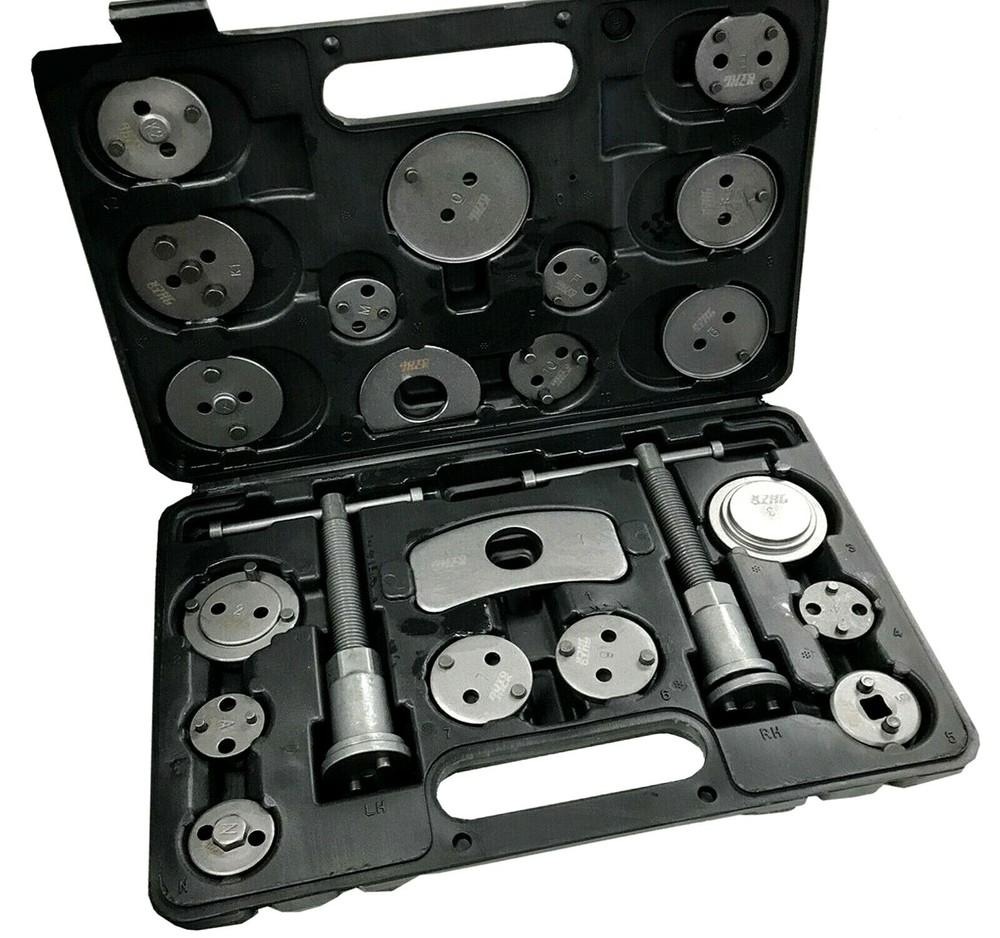 Brake Caliper Rewind Tool Kit 22pc – Left/Right Spindles | Universal Fit | Case