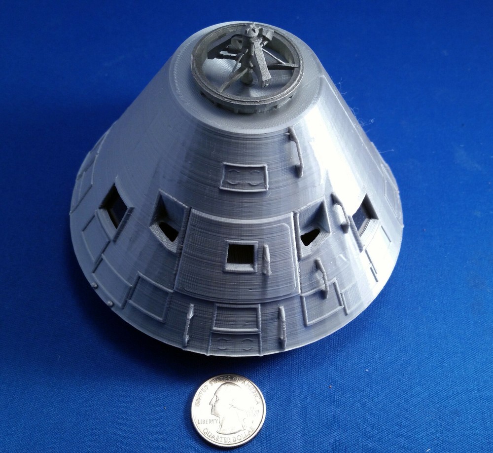 Apollo 11 Command Module Model (Fully Assembled) in 1/32 Scale