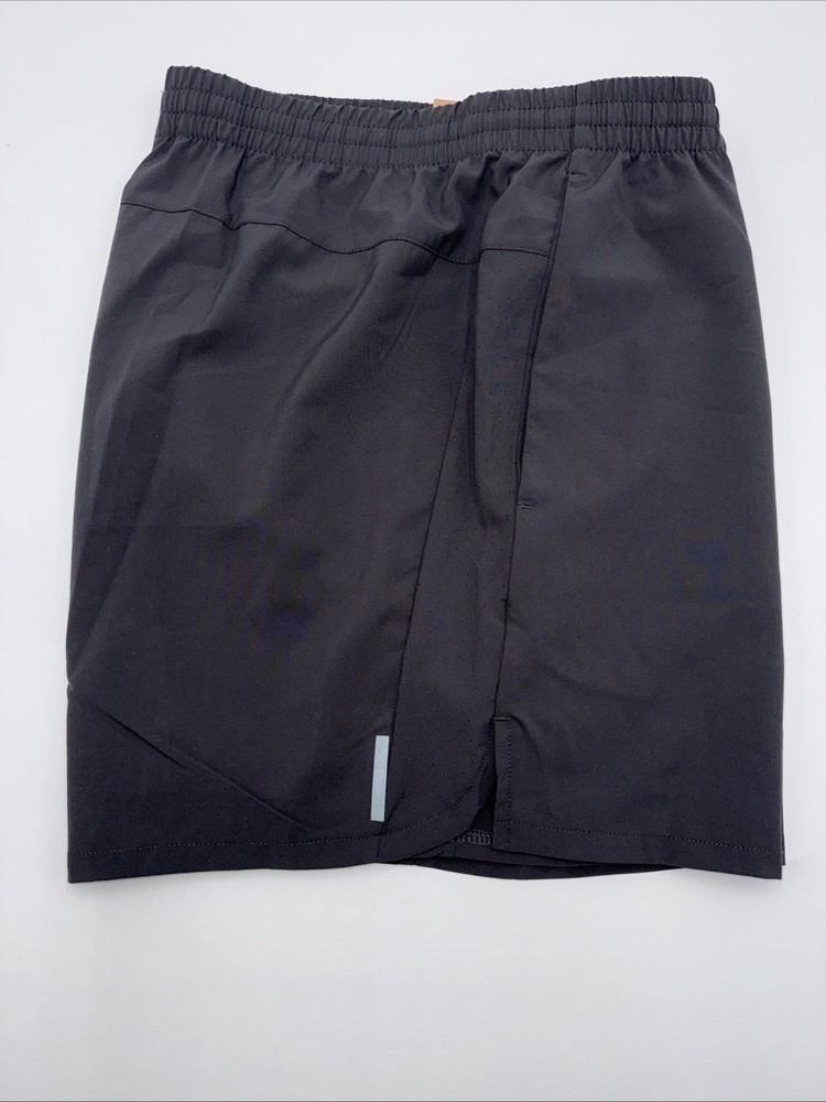 $40 ASICS Men's Woven Perf Panel 5” Shorts - Charcoal - Medium -New With Tags
