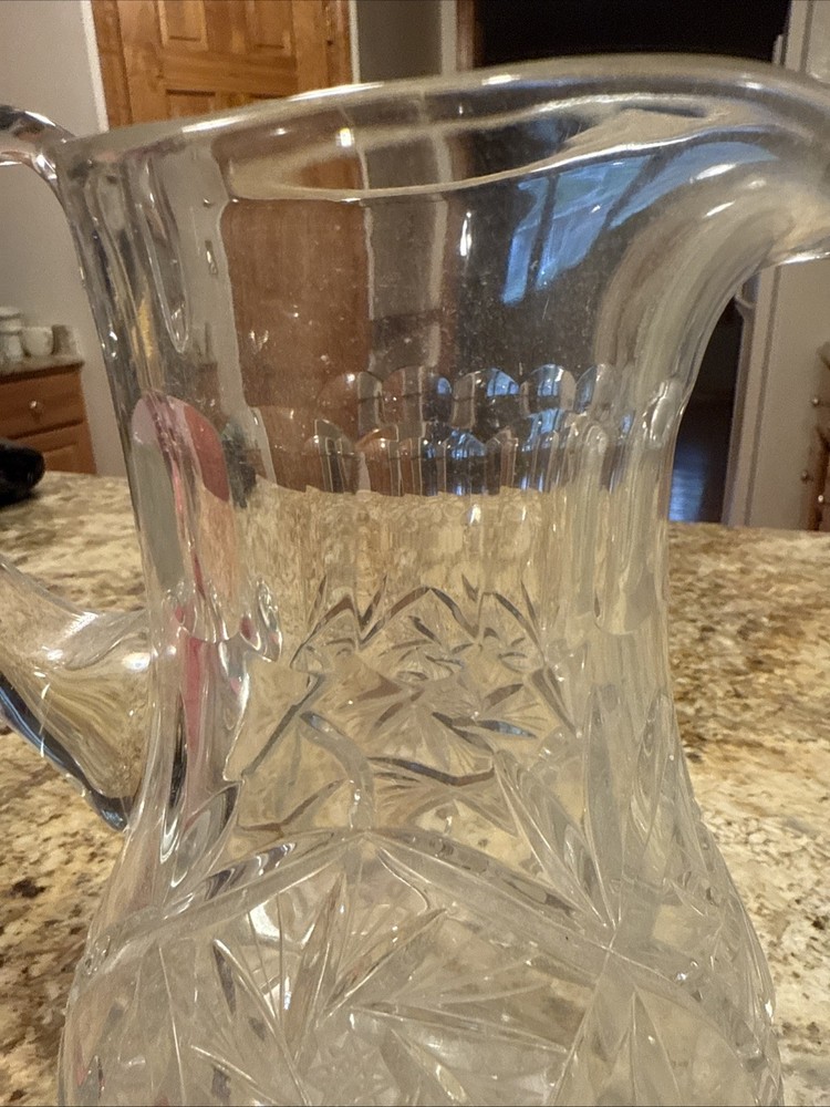American Brilliant Cut Glass Pitcher