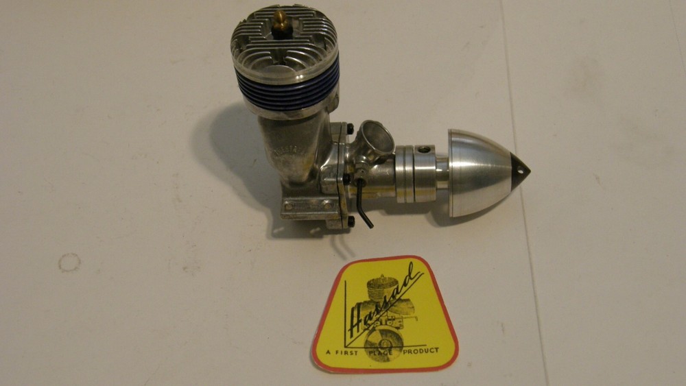 HASSAD BLUE STREAK 65 GLOW Model Airplane, Tether Car, Gas/Nitro Engine New Box