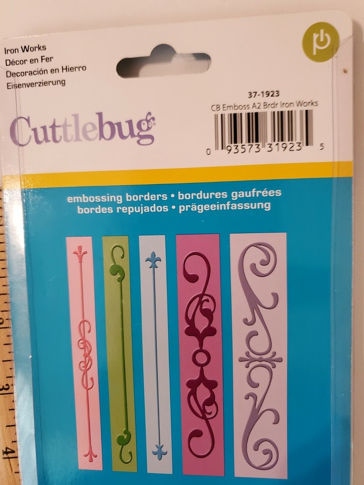 Iron Works Cuttlebug Embossing Folder Set 37-1923 NEW!