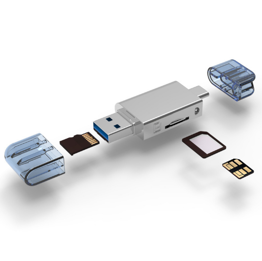 Type C / USB 3.0 NM Nano Memory Card & Micro SD Card Reader for Huawei Cellphone