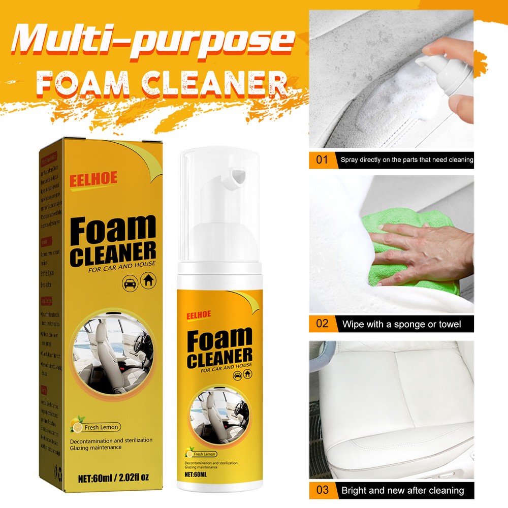 Foam Cleaner For Leather Seat Supplies Multi-Functional Decontamination