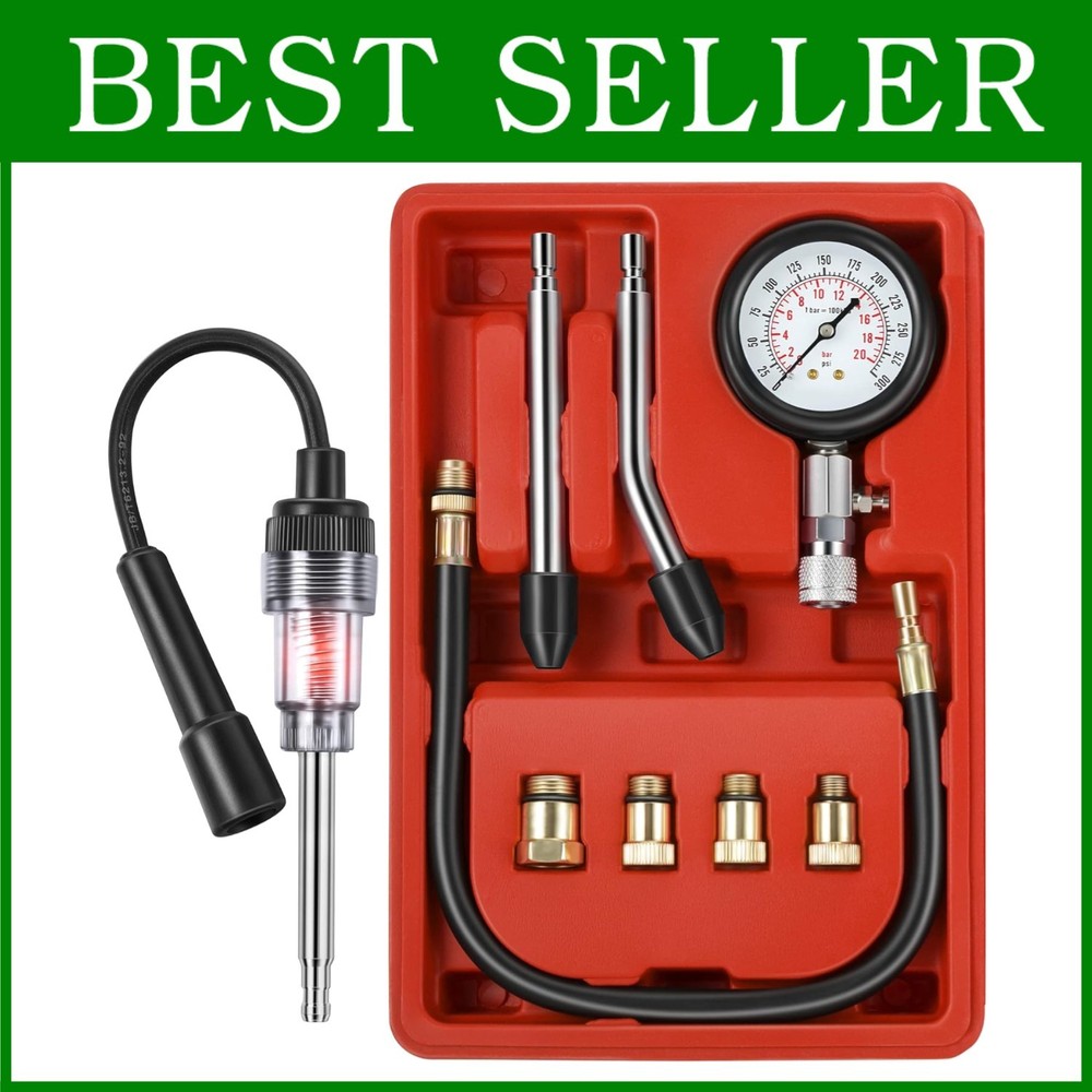 Complete Automotive Compression Tester Set
