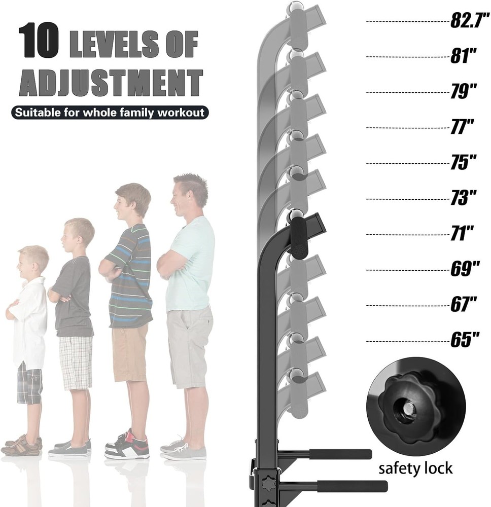 Power Tower Pull Up Bar Station, Free Standing Pull Up Rack Dip Station
