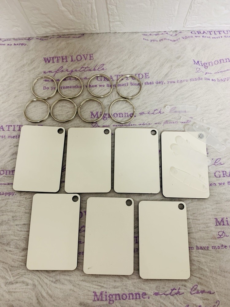 sublimation keychain blanks 7Pcs