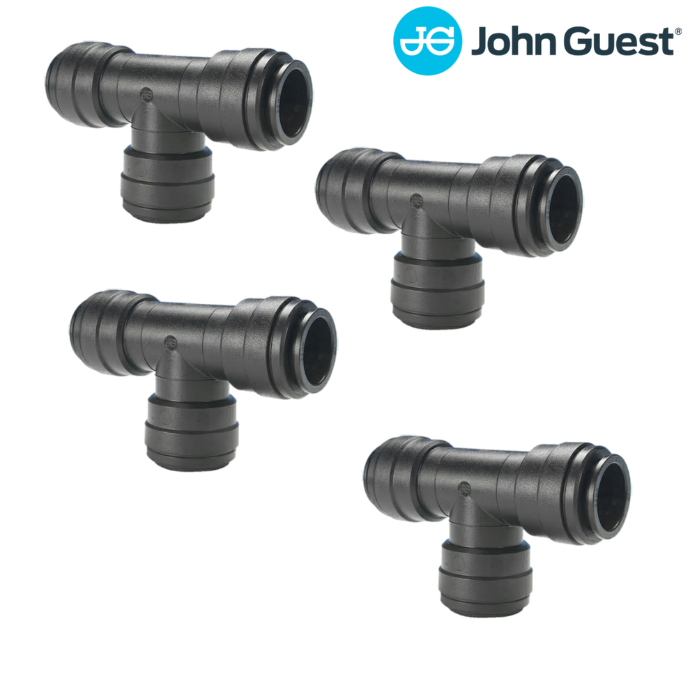 John Guest - Equal Tee - 4 x Push in connector for 15mm Nylon Pipe