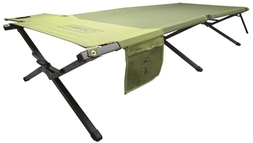 Trailhead Easy-Step Folding Cot with Foot Lock, Camping Cot with Removable
