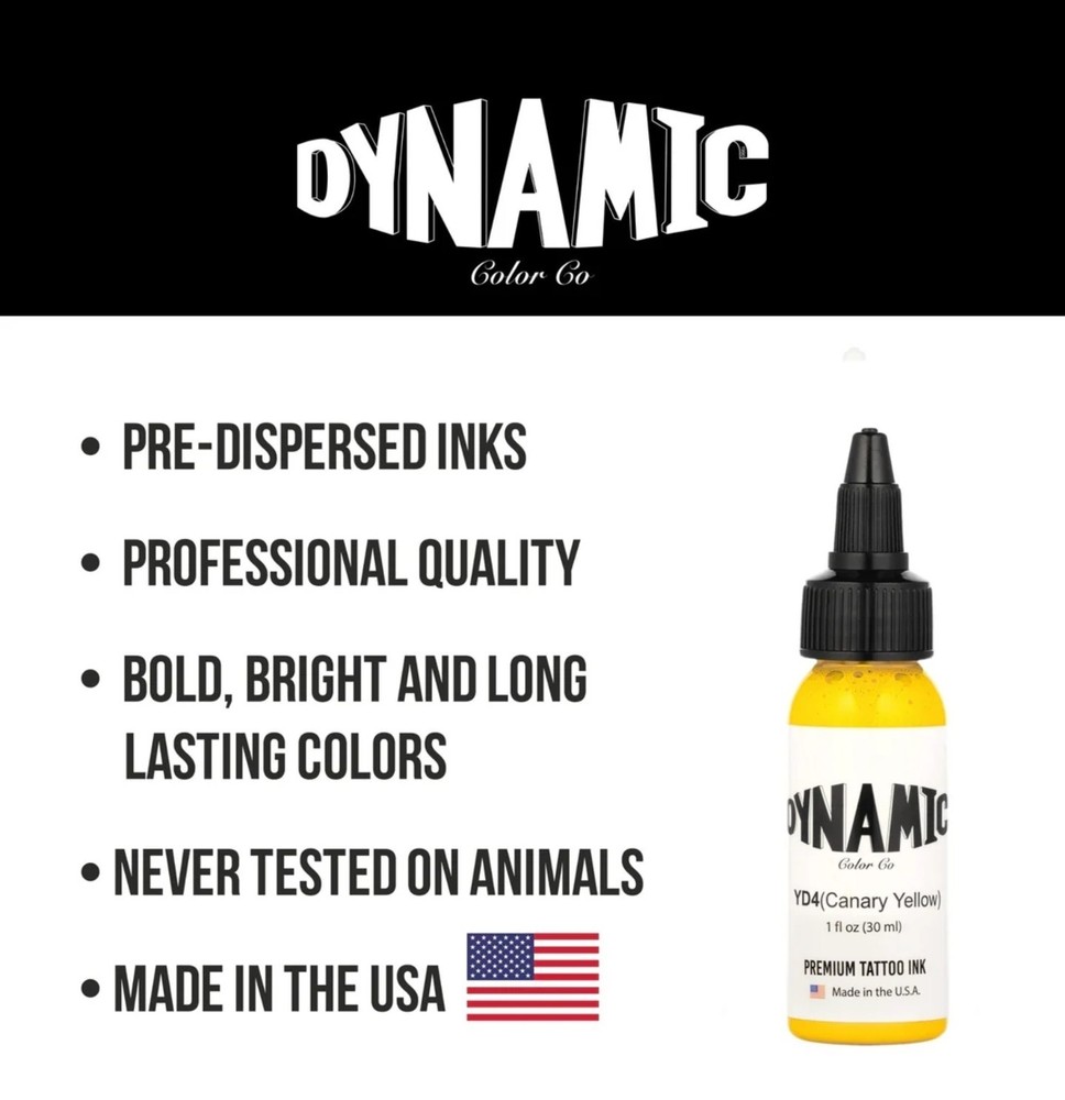 Dynamic Tattoo Ink Canary Yellow