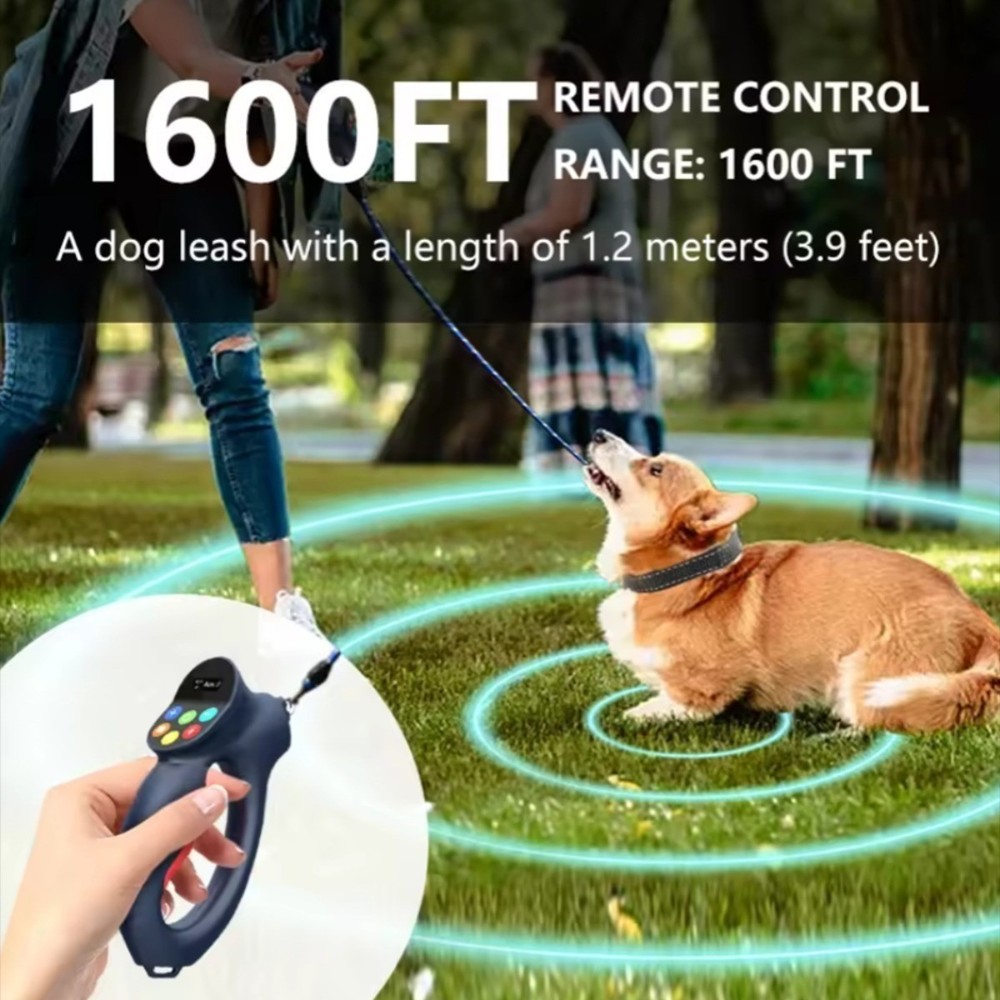 Shock Collar for Dogs No Bark E-Collar Remote Control 5-120lbs Training