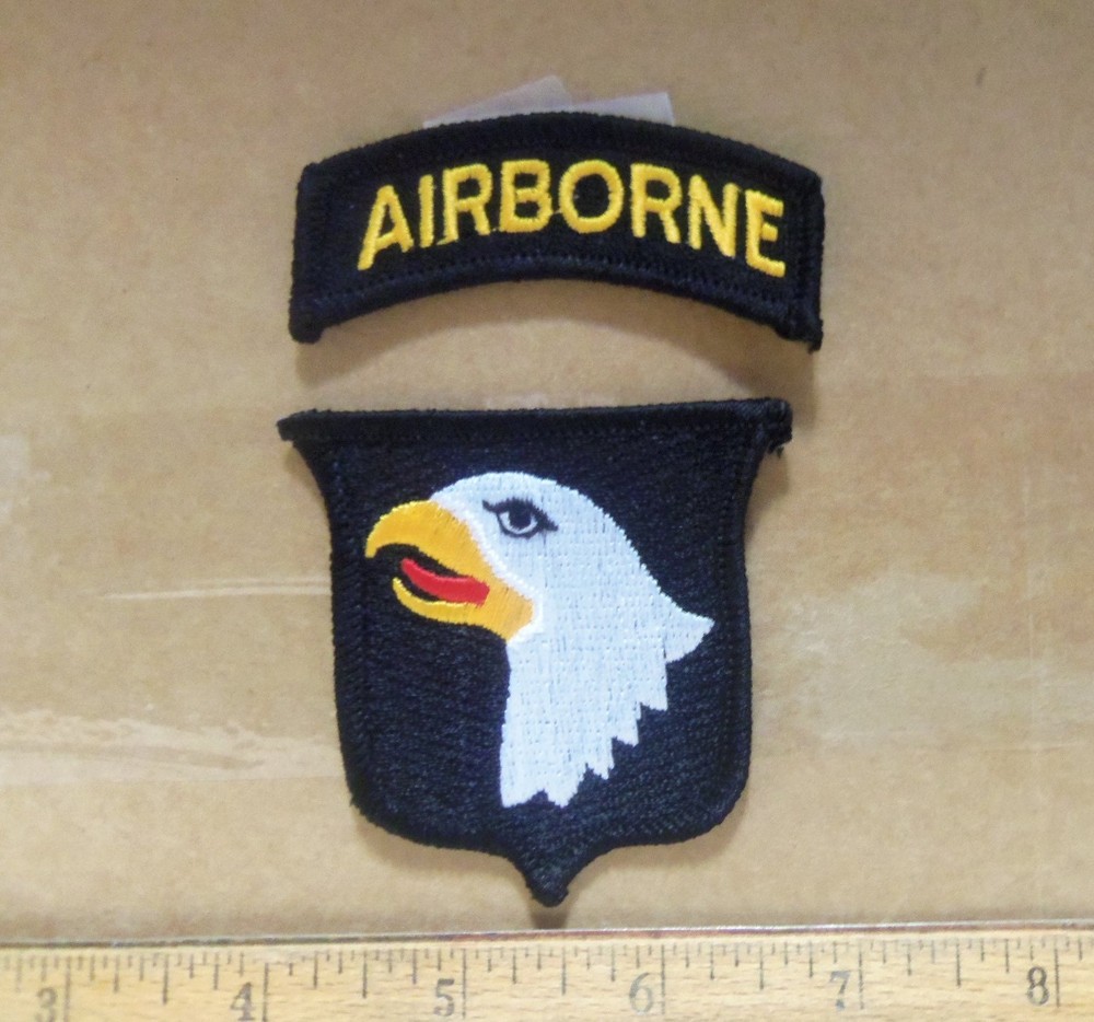 US Army - 101st Airborne Embroidered 2 Patch Set
