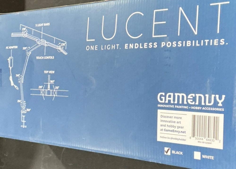 Game Envy Lucent Adjustable Art Hobby Light Box Black Model Lucent MPN GE-LUCENT