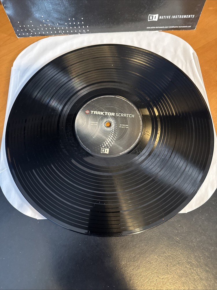 TRAKTOR SCRATCH CONTROL VINYL MK2 BLACK Native Instruments B5 EX