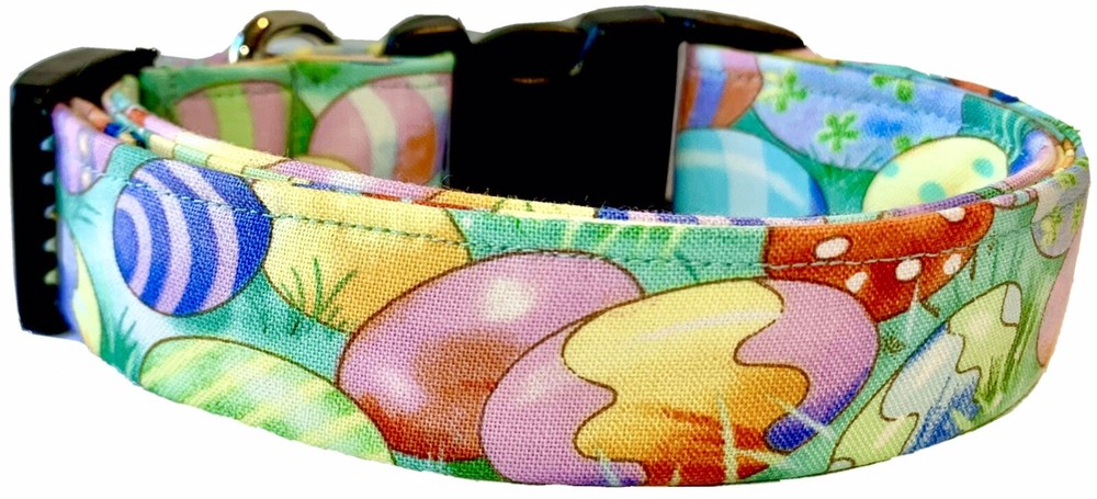 Easter Egg Hunt Vibrant Easter Handmade Dog Collar